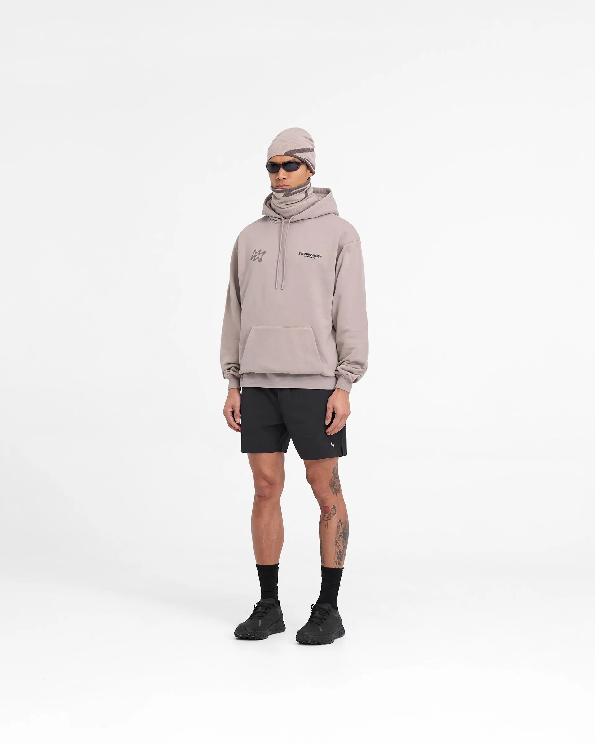 247 Future Terrains Oversized Hoodie - Moonrock