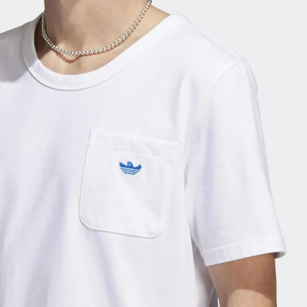 Adidas Shmoo Heavyweight Pocket Tee White/Bluebird