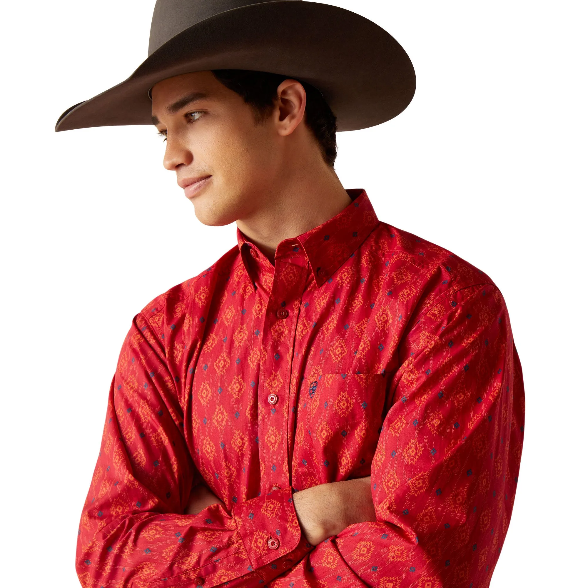 Ariat Men's Red Shirt Parsons Classic Fit