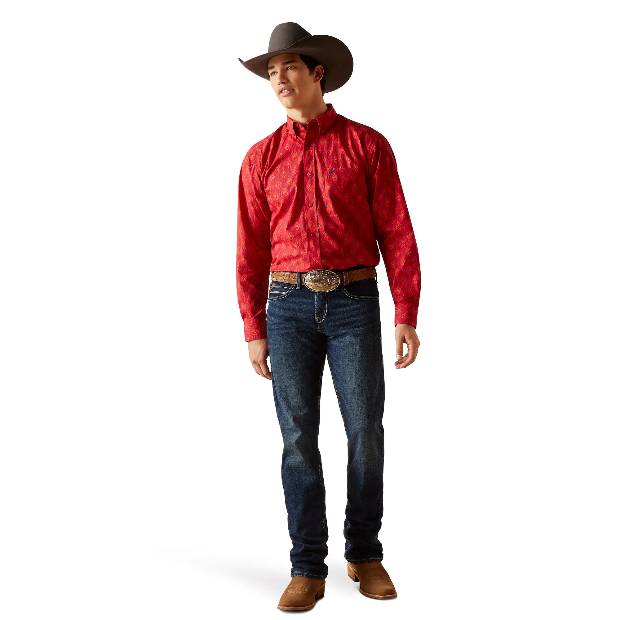 Ariat Men's Red Shirt Parsons Classic Fit