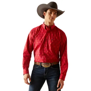 Ariat Men's Red Shirt Parsons Classic Fit