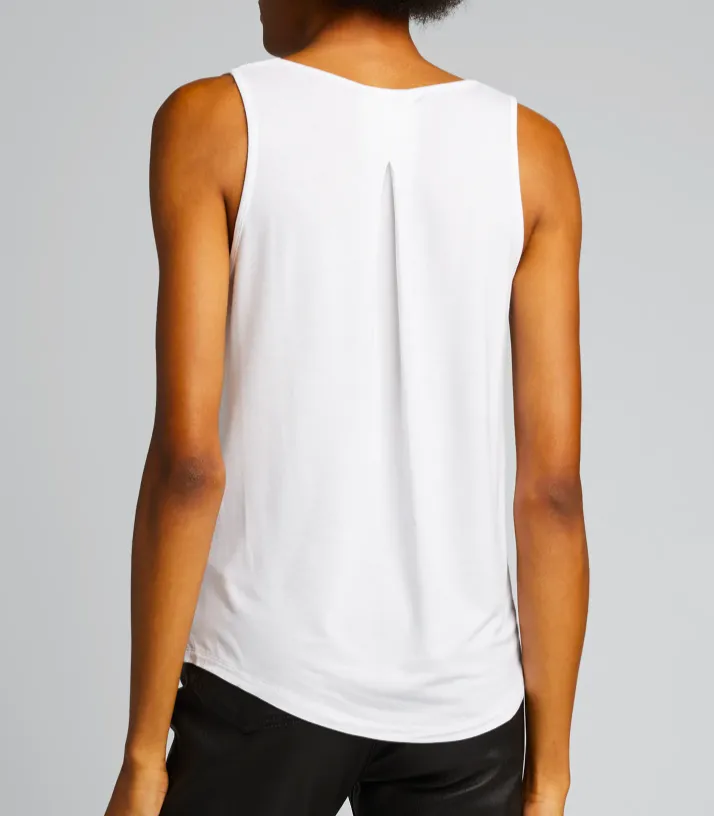 Back Pleat Tank Soft Touch - More Colors Available