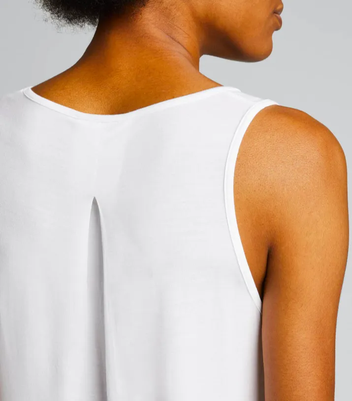 Back Pleat Tank Soft Touch - More Colors Available