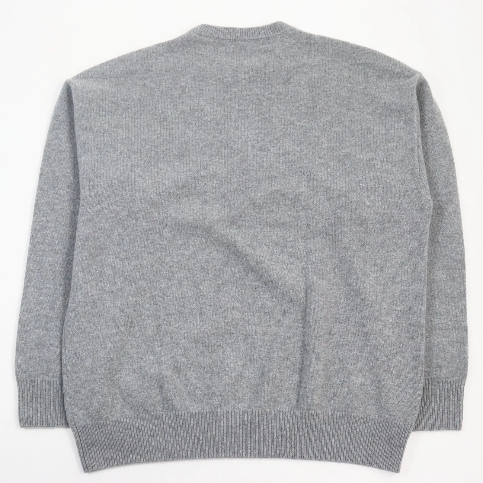 Balenciaga Cashmere Oversized Knit Sweater Gray M