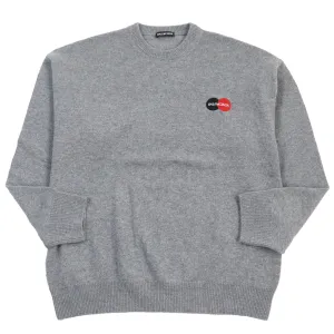 Balenciaga Cashmere Oversized Knit Sweater Gray M