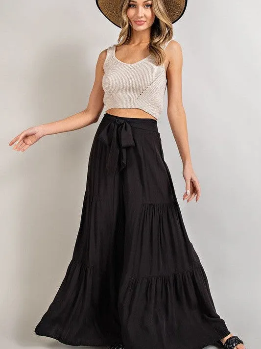 Boho Babe Tiered Wide Leg Pants