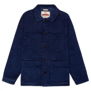 Burrows & Hare Cord Workwear Jacket - Midnight Blue