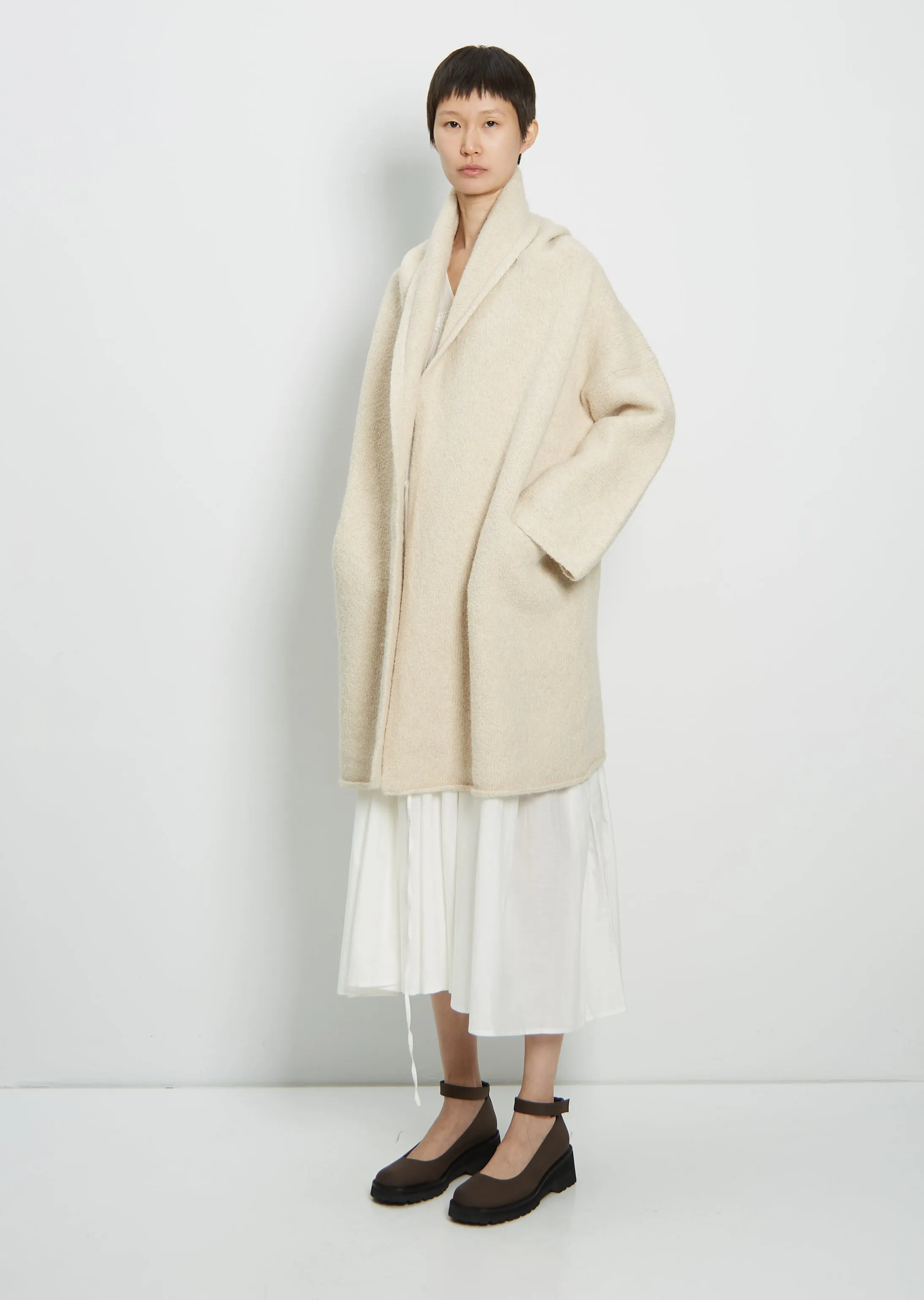 Capote Coat — Alabaster