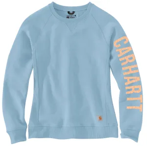 Carhartt Women's Crewneck Graphic Sweatshirt_Moonstone