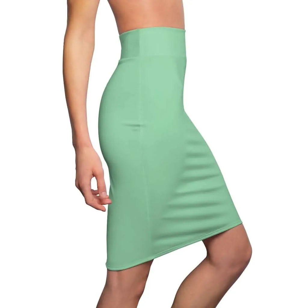 Chic Mint Green Bodycon Skirt for Women