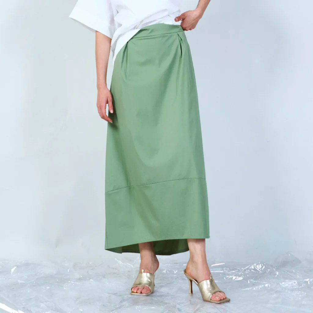 Classic maxi skirt with panel detail wholesale