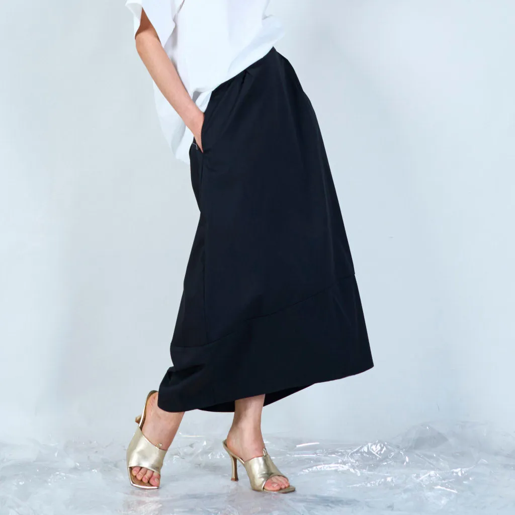 Classic maxi skirt with panel detail wholesale