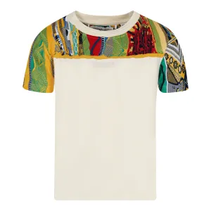 COOGI Sweater-Pieced Tee - Ivory