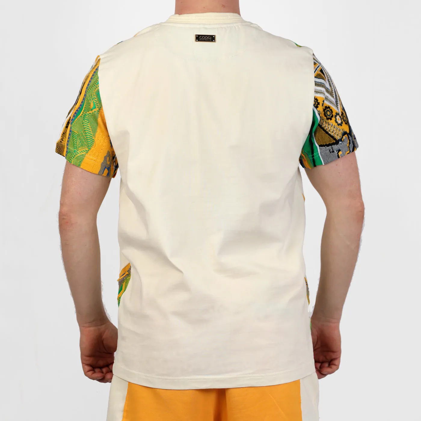 COOGI Sweater-Pieced Tee - Ivory