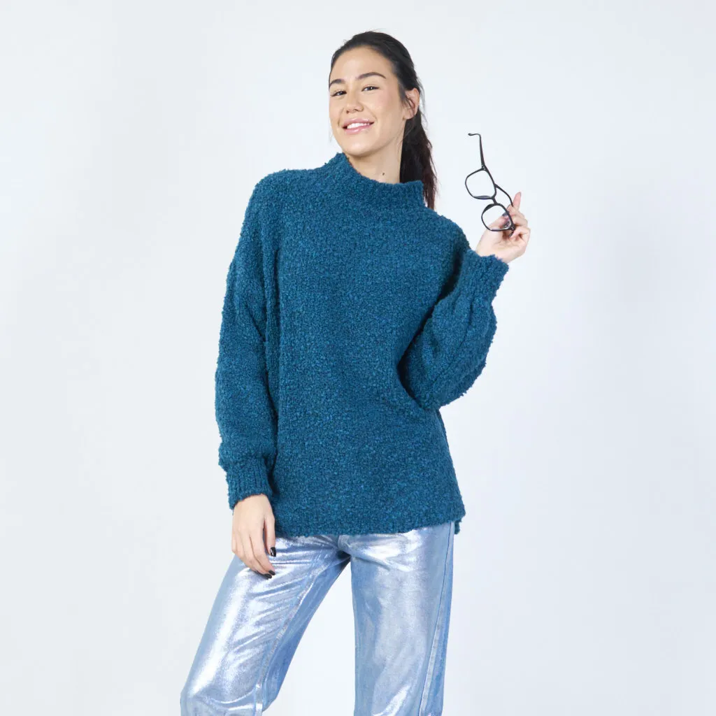 Cozy oversized boucle pullover wholesale