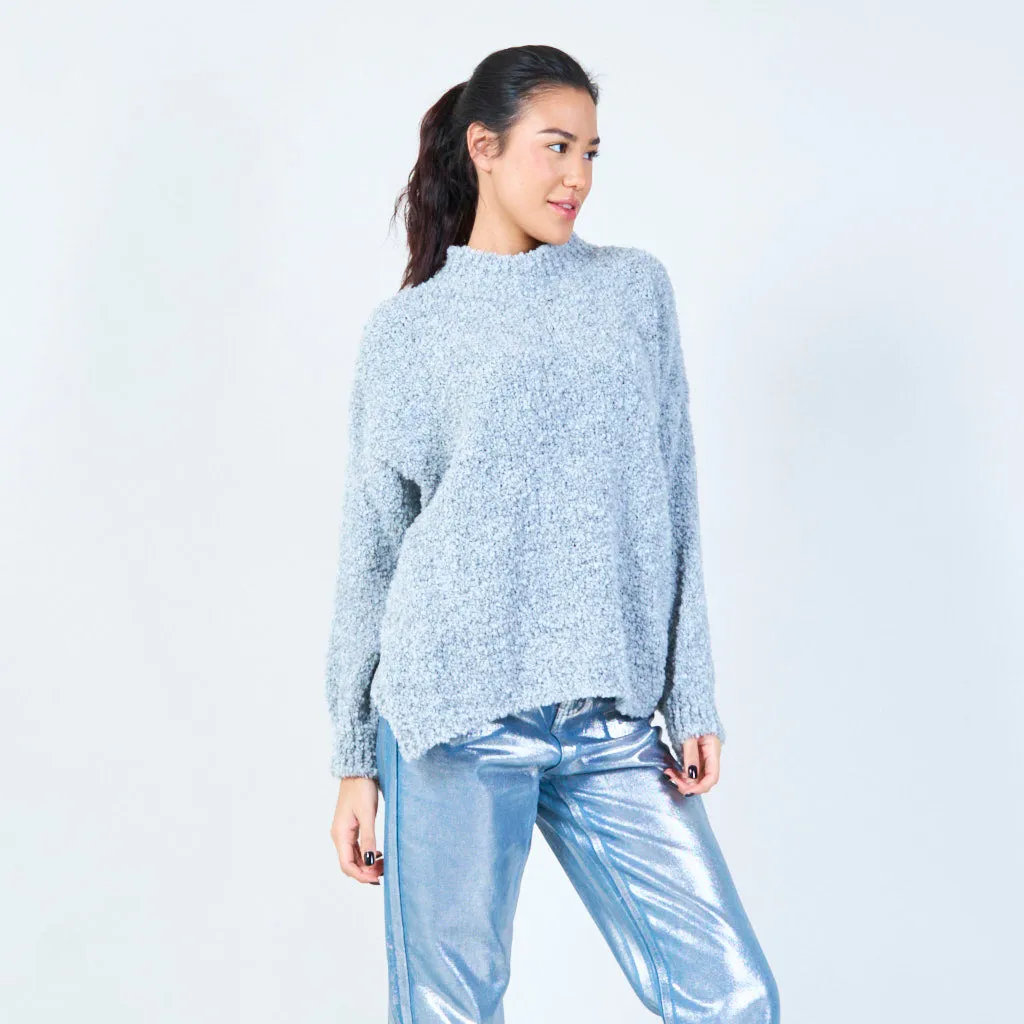 Cozy oversized boucle pullover wholesale