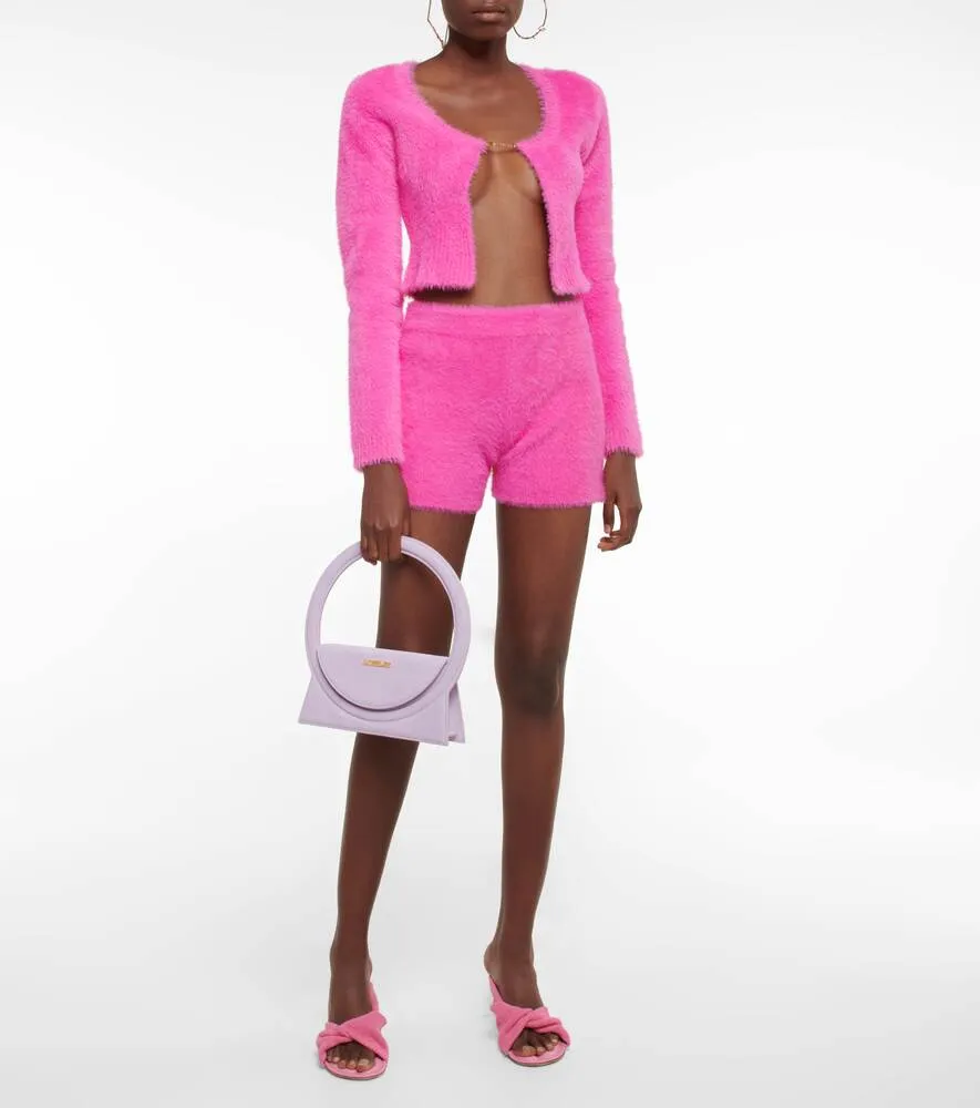 Cropped cardigan La Maille Neve JACQUEMUS, pink