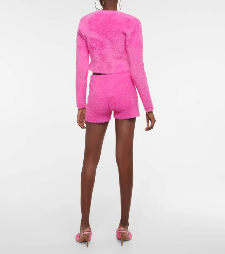 Cropped cardigan La Maille Neve JACQUEMUS, pink