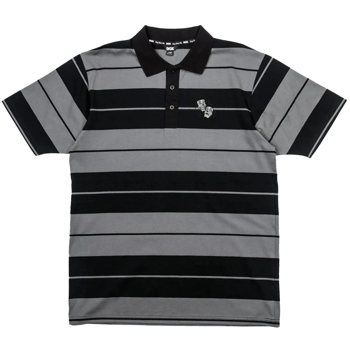 DGK - Mindset Polo Tee Black/Grey