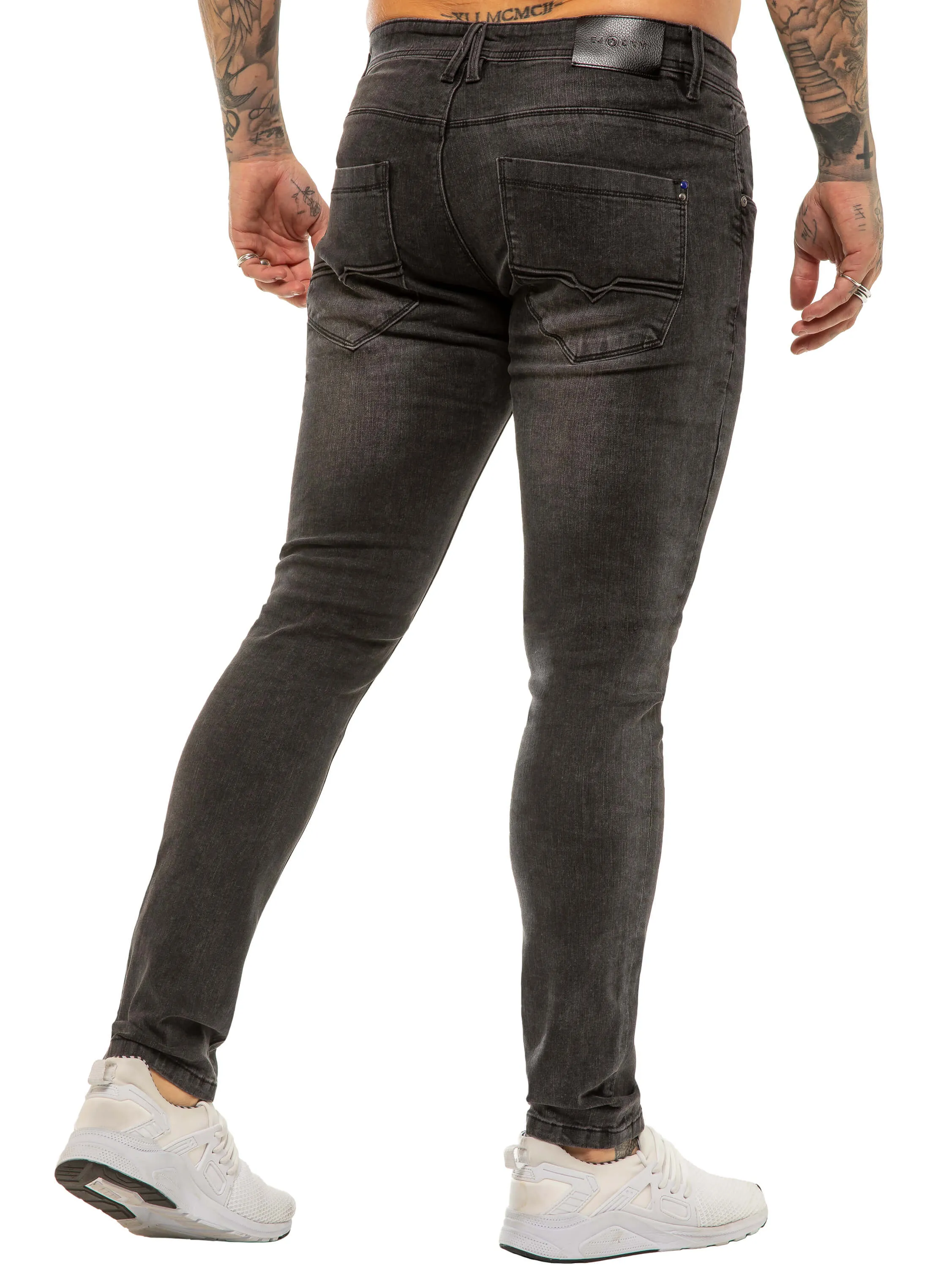 ETO | Mens Designer Basic Hyperstretch Blue Jeans