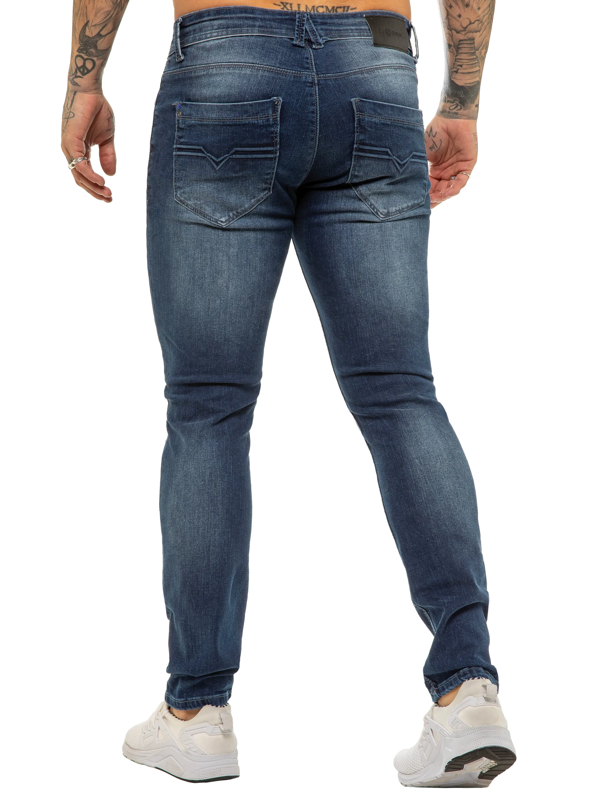 ETO | Mens Designer Basic Hyperstretch Blue Jeans