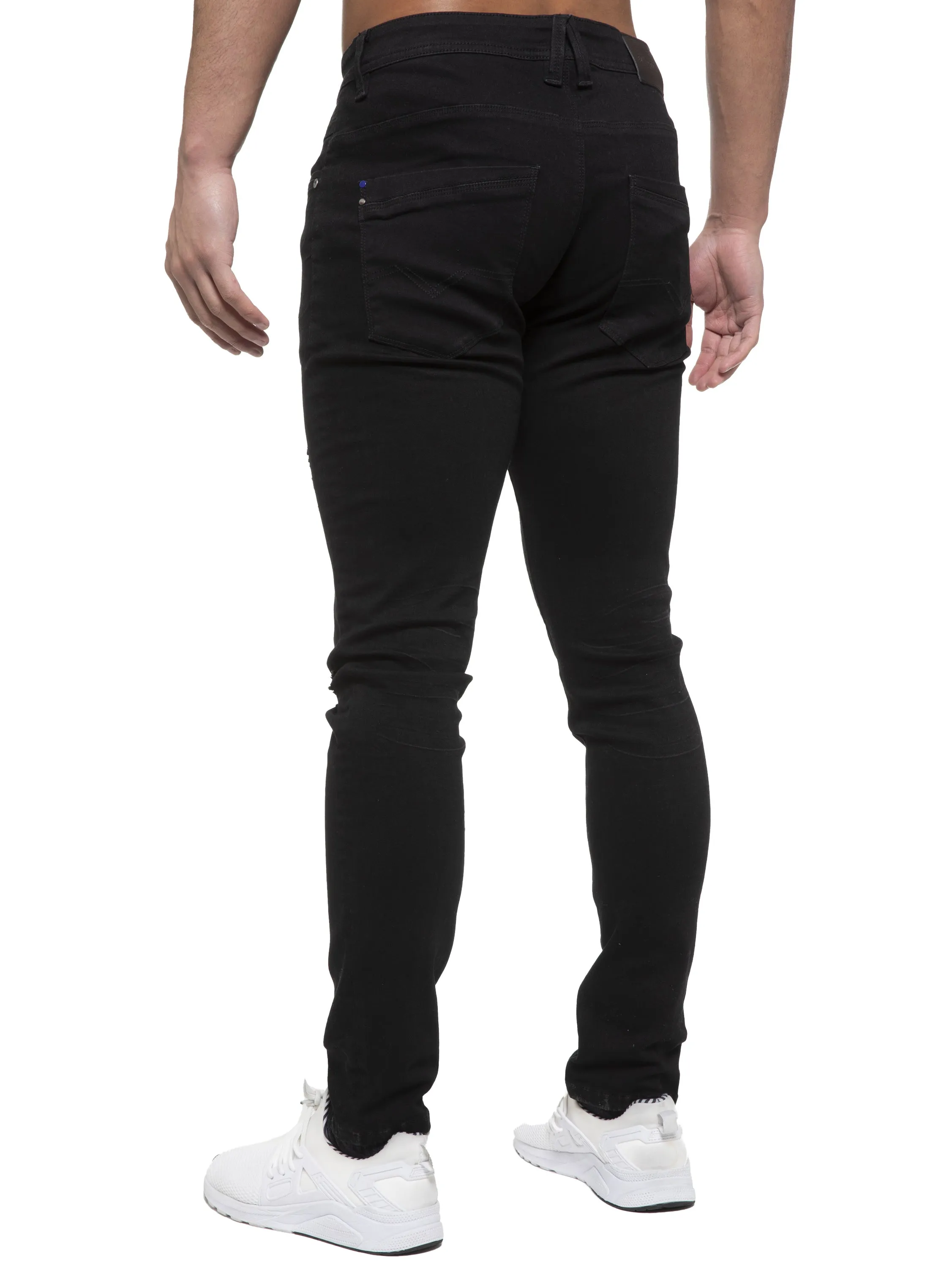 ETO | Mens Designer Hyperstretch Skinny Fit Distressed Jeans