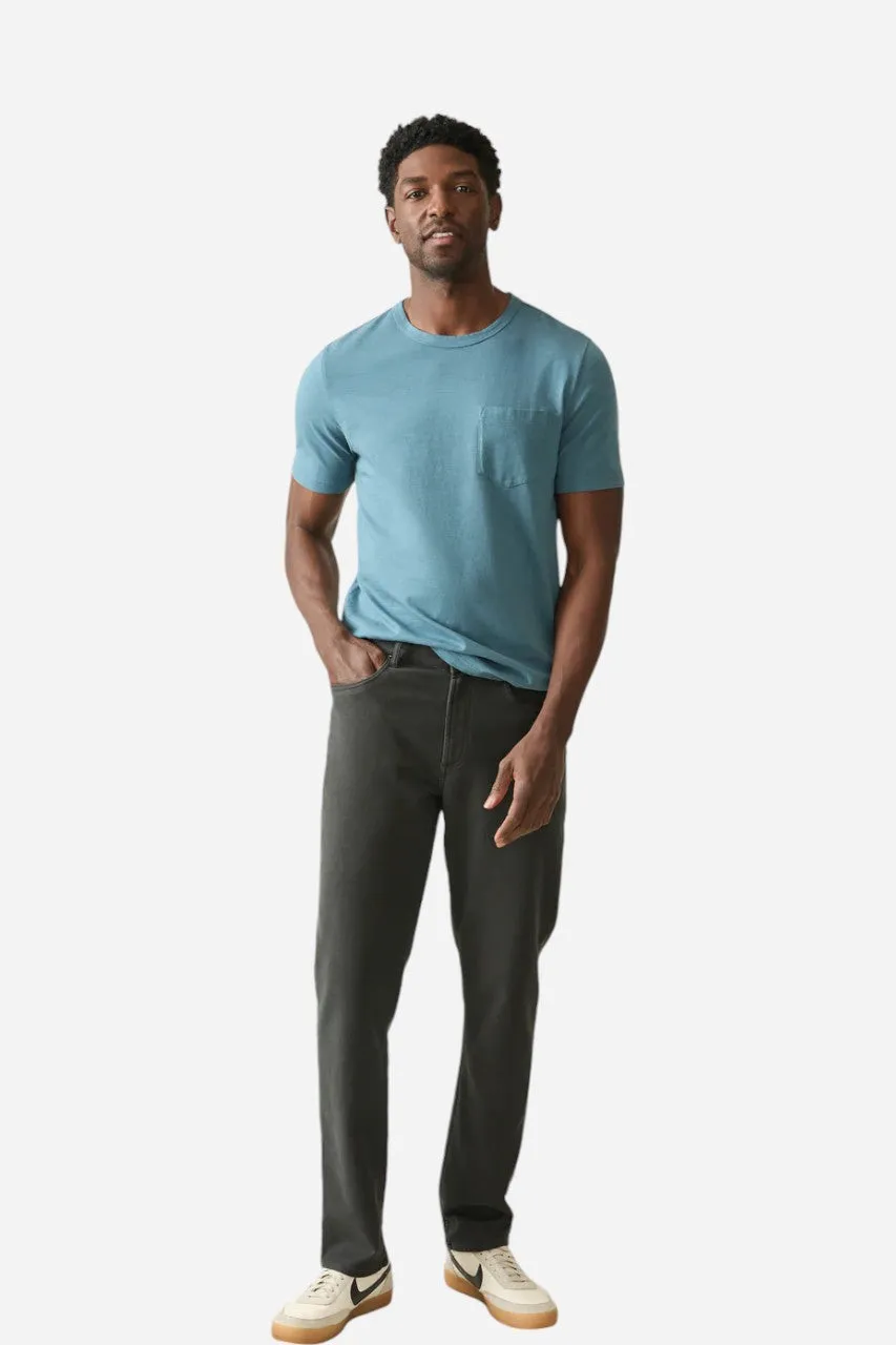 Faherty Sunwashed Pocket Tee in Teal Harbor