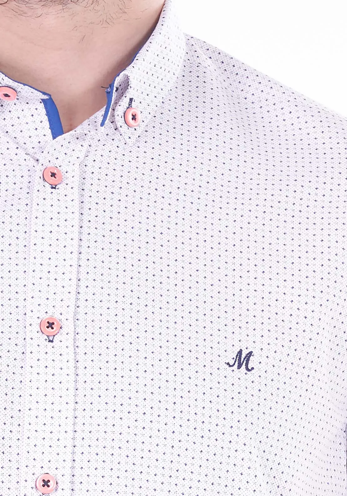 Farrell Long Sleeve Shirt - Pink/navy