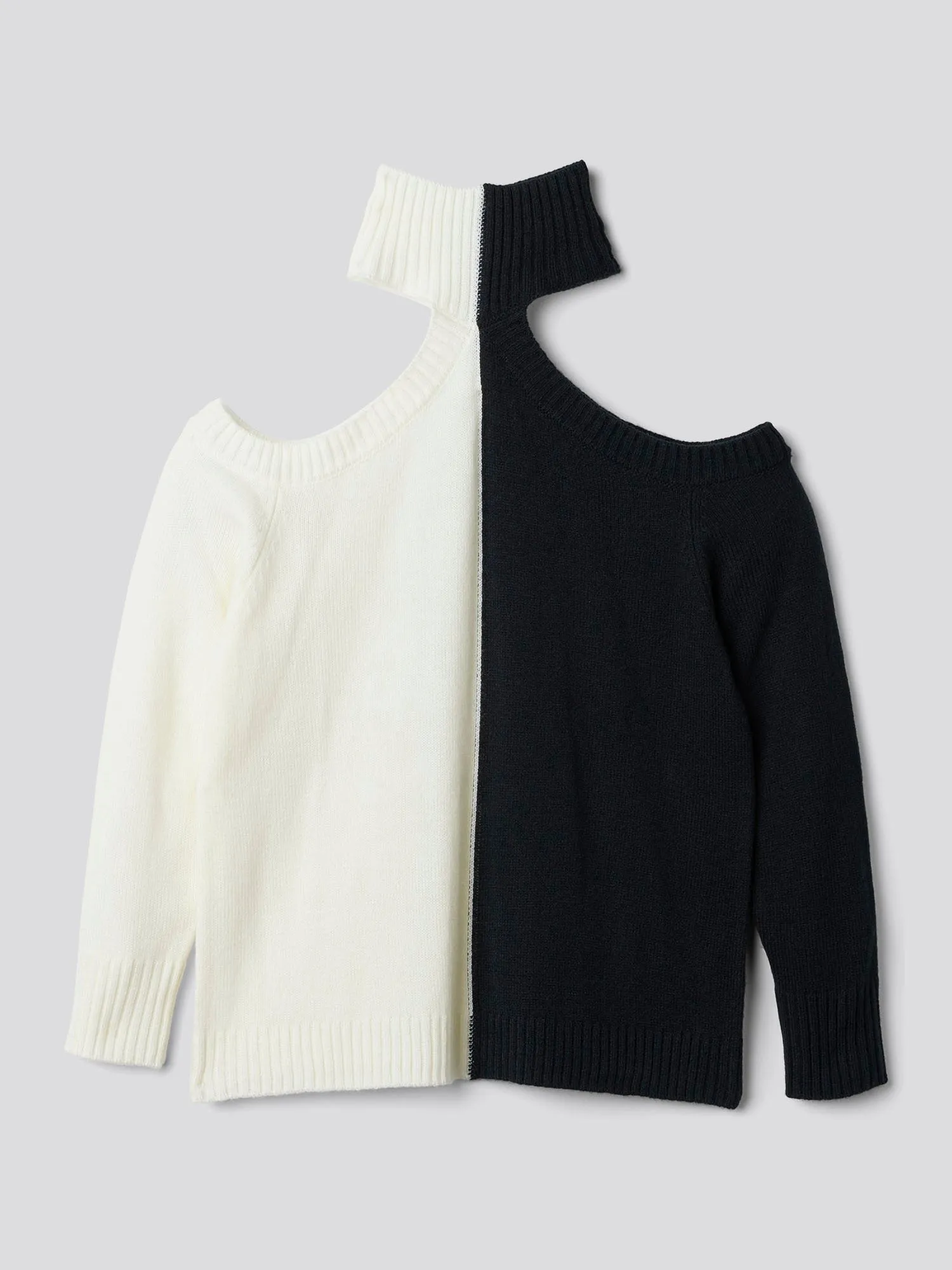 Fashion To Figure - Cleo Colorblock Cutout Sweater