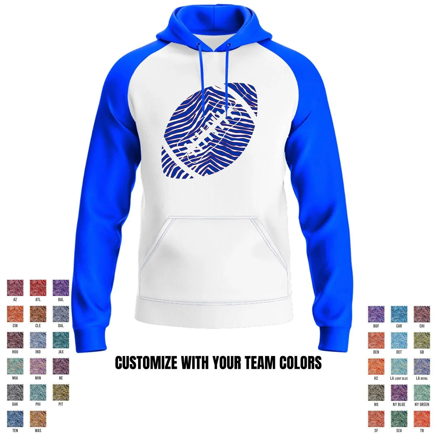 Football Team - Football - Performance Defender Hoodie - Royal