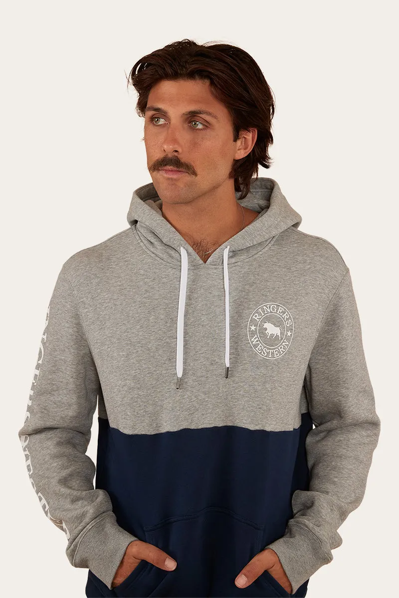 Hahndorf Mens Hoodie - Grey Marle/Navy