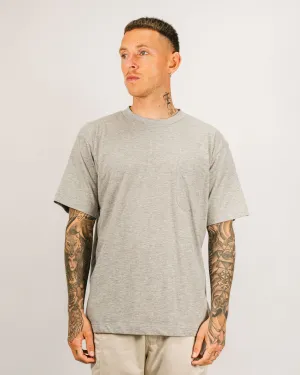 High Neck Pocket Tee - Gris