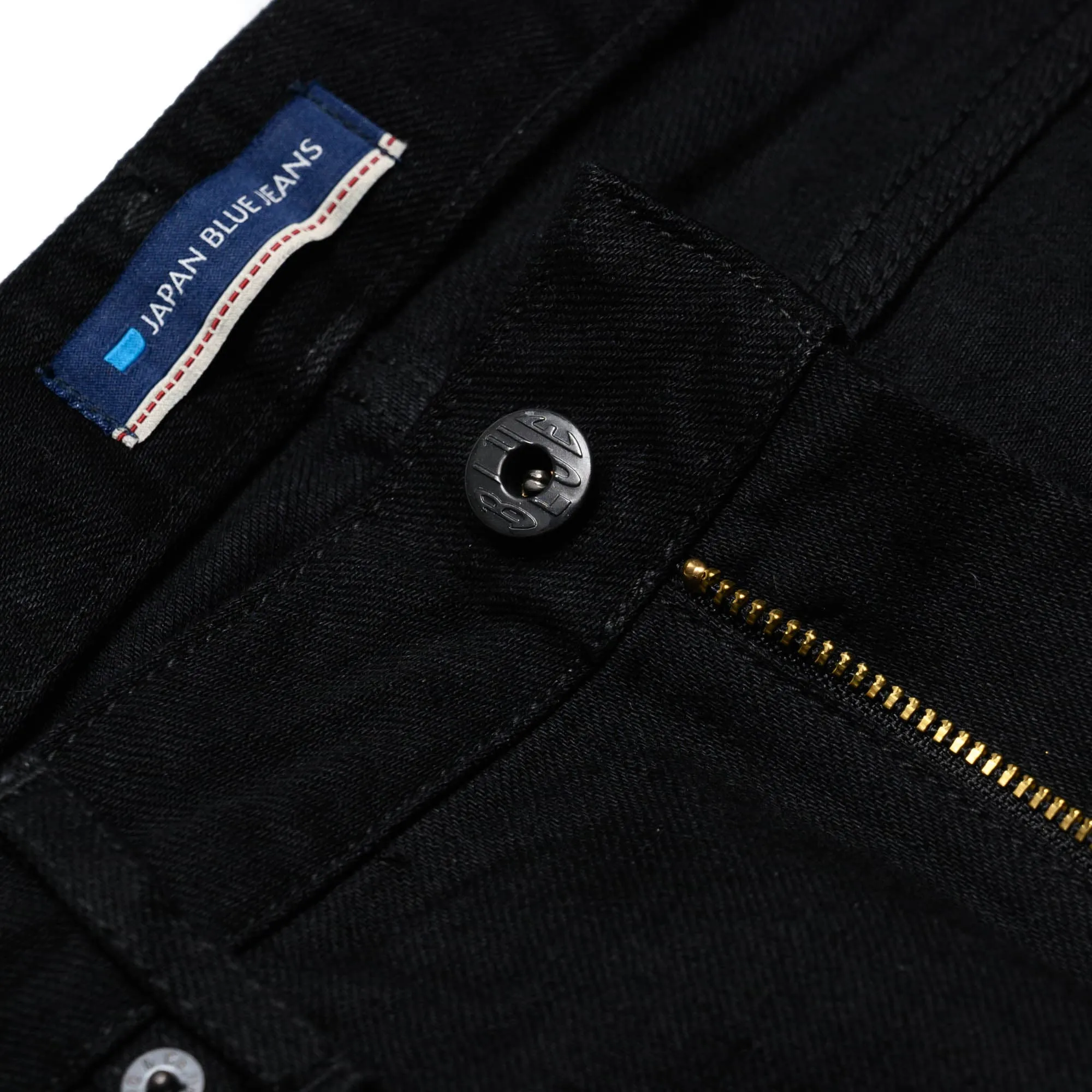 J414 14oz Black Classic Straight Selvedge Jeans