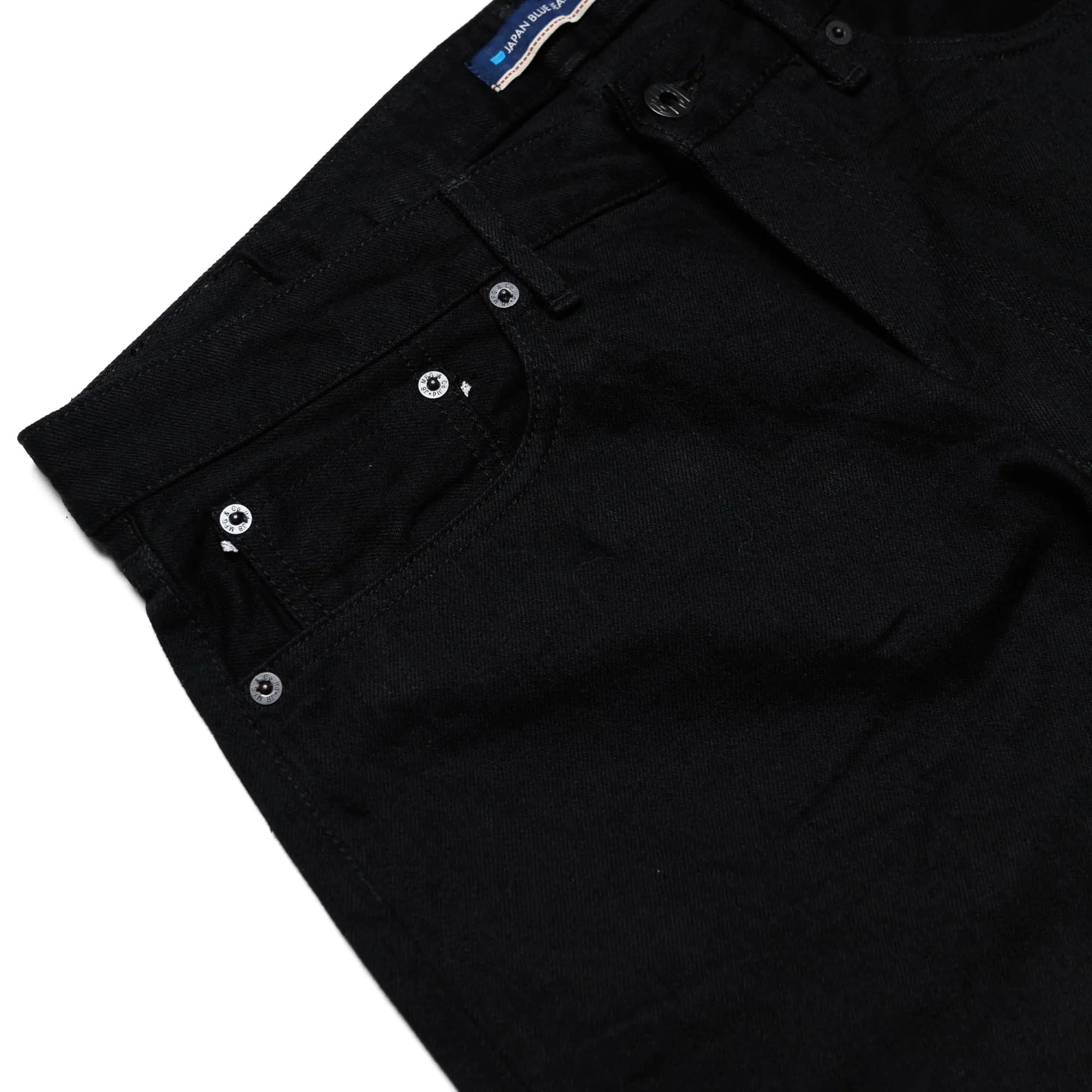 J414 14oz Black Classic Straight Selvedge Jeans