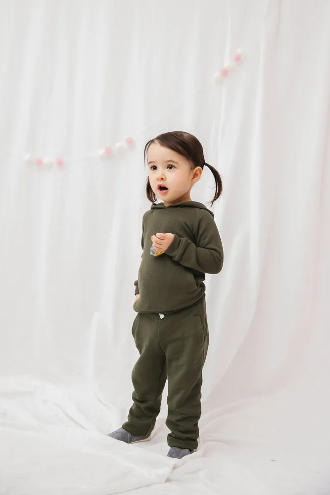 Khaki Bengdi Hoodie & Pants Set