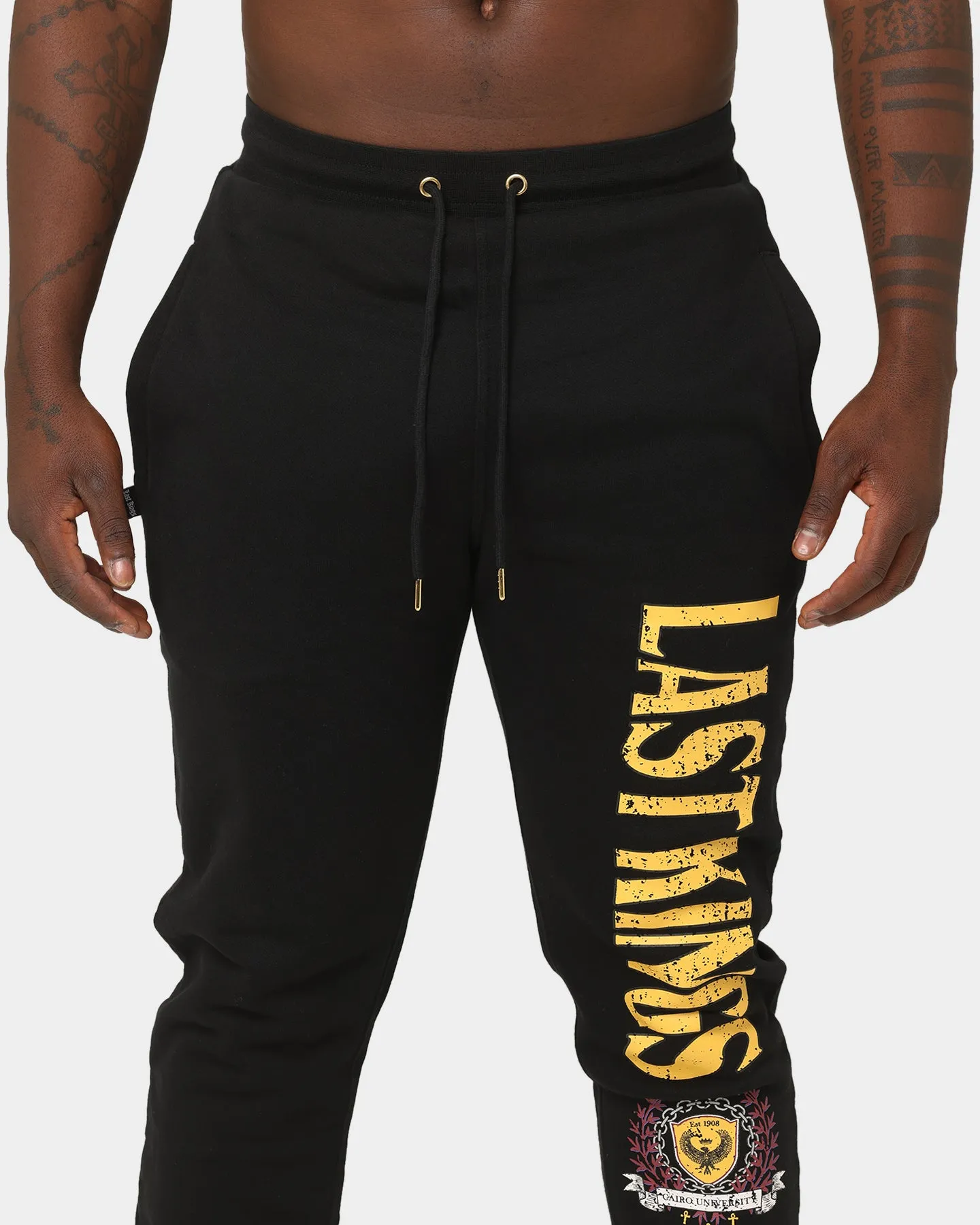 Last Kings Cairo University Track Pants Vintage Black