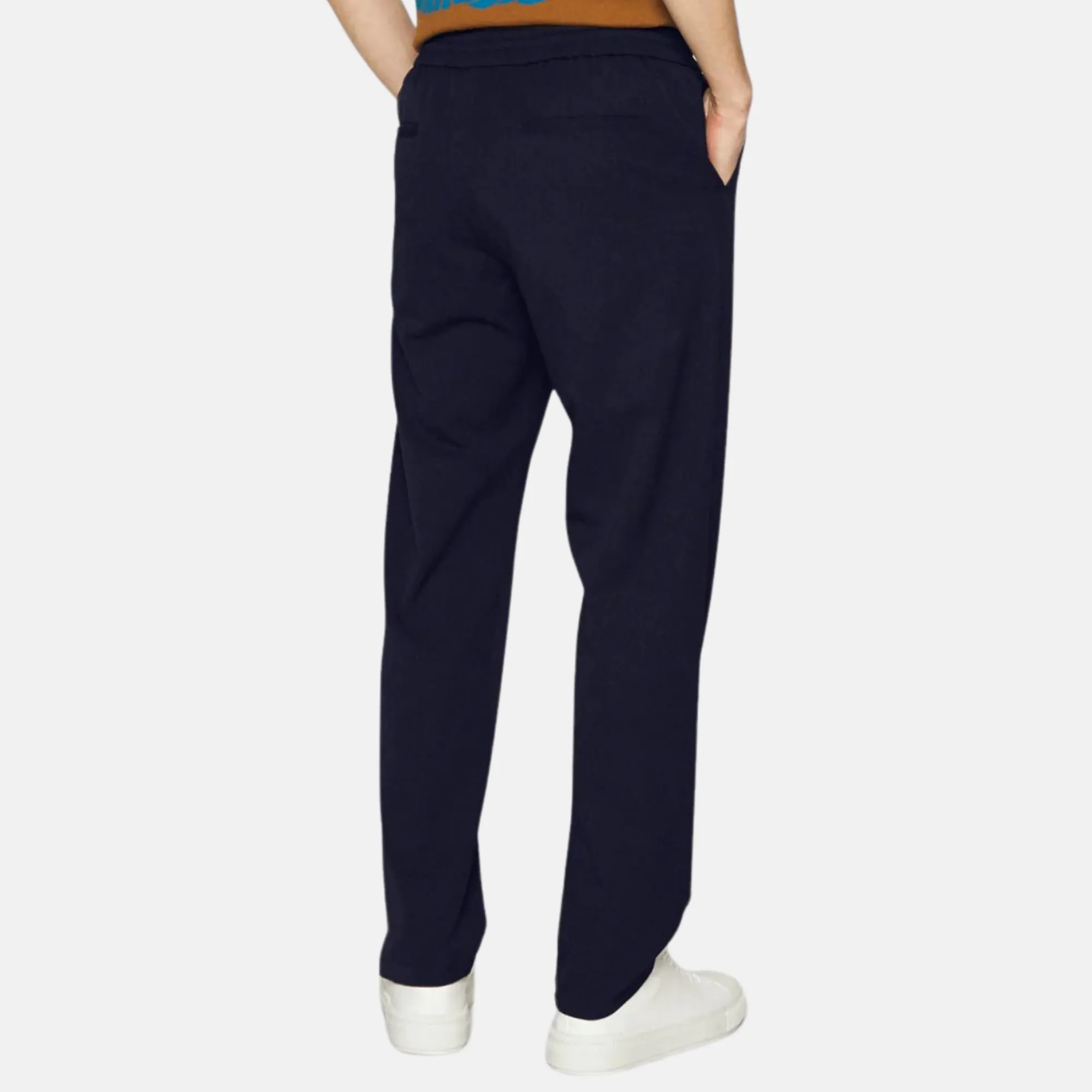 Les Deux Dark Navy Patrick Herringbone Pants