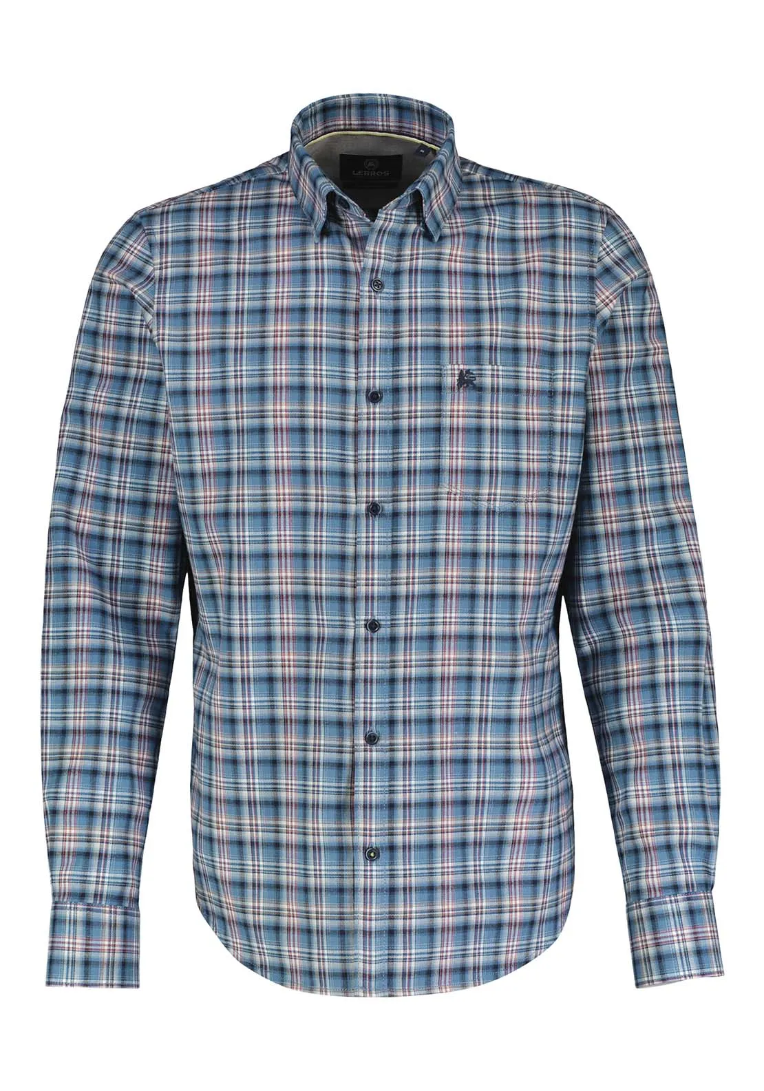 Long Sleeve Check Shirt - Frosted Blue