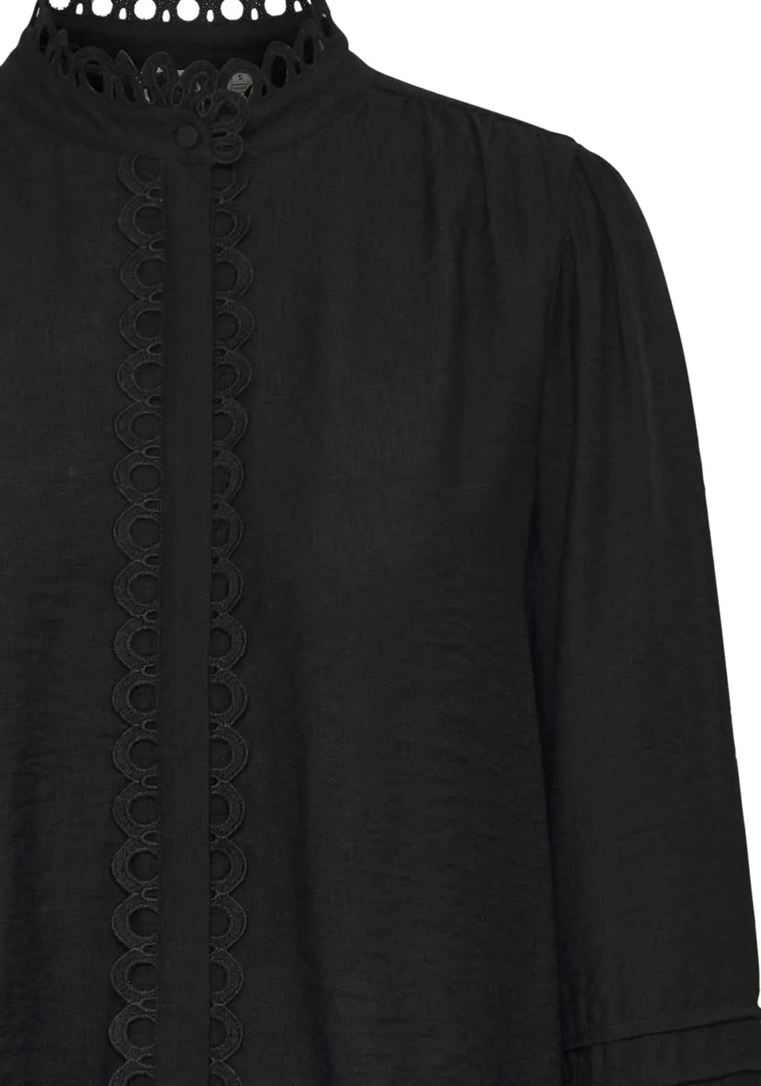 Long Sleeve Woven Shirt - Black