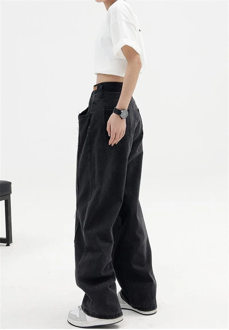 Low Rise Wide Leg Baggy Jeans