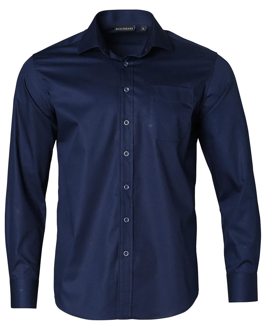 M7110L Barkley Mens Taped Seam Long Sleeve Shirt