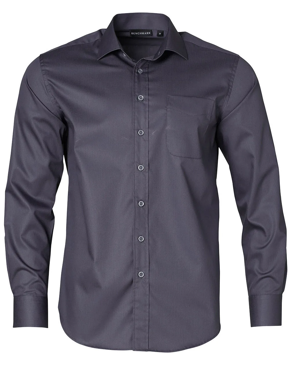 M7110L Barkley Mens Taped Seam Long Sleeve Shirt