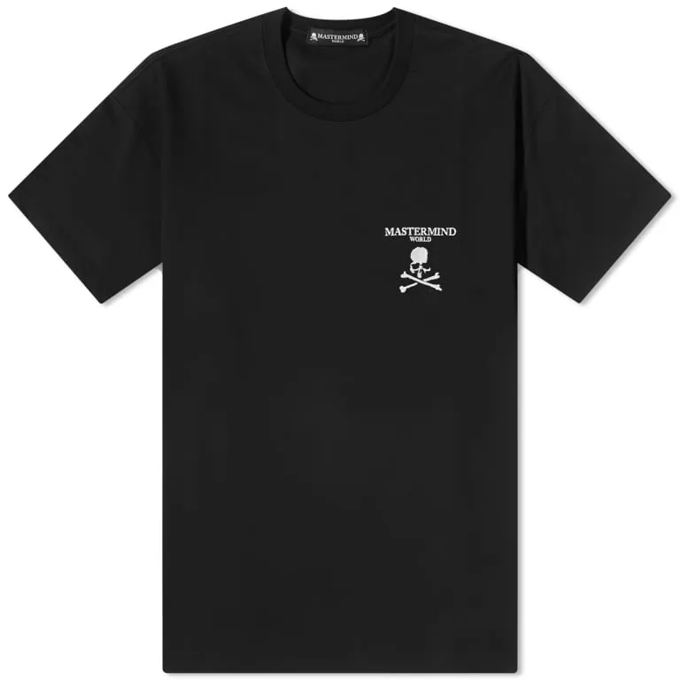 Mastermind Loopwheel Emboidery Logo Tee Black