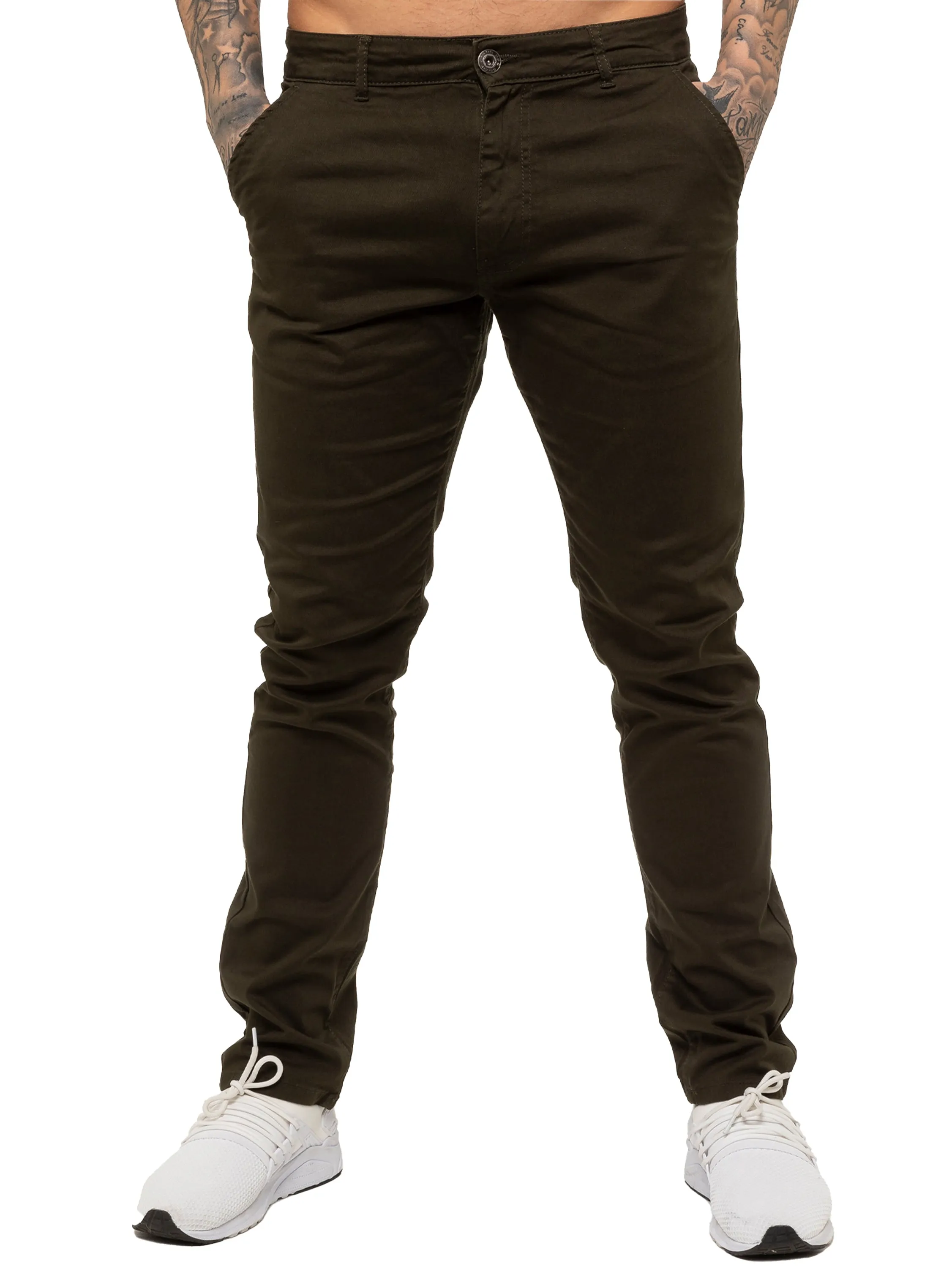 Mens Chinos Slim Fit Stretch Jeans | Enzo Designer Menswear