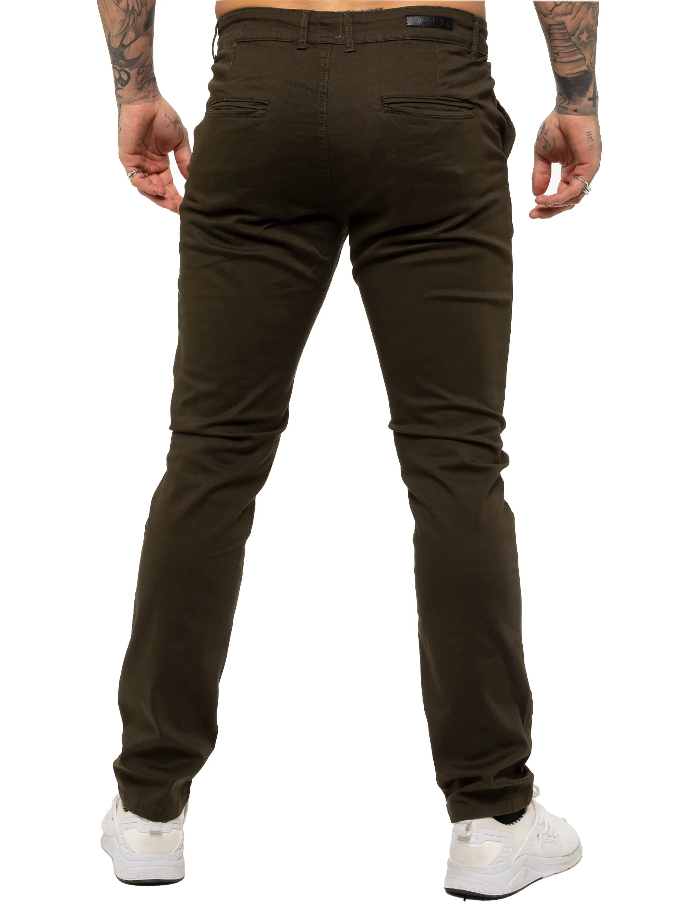 Mens Chinos Slim Fit Stretch Jeans | Enzo Designer Menswear