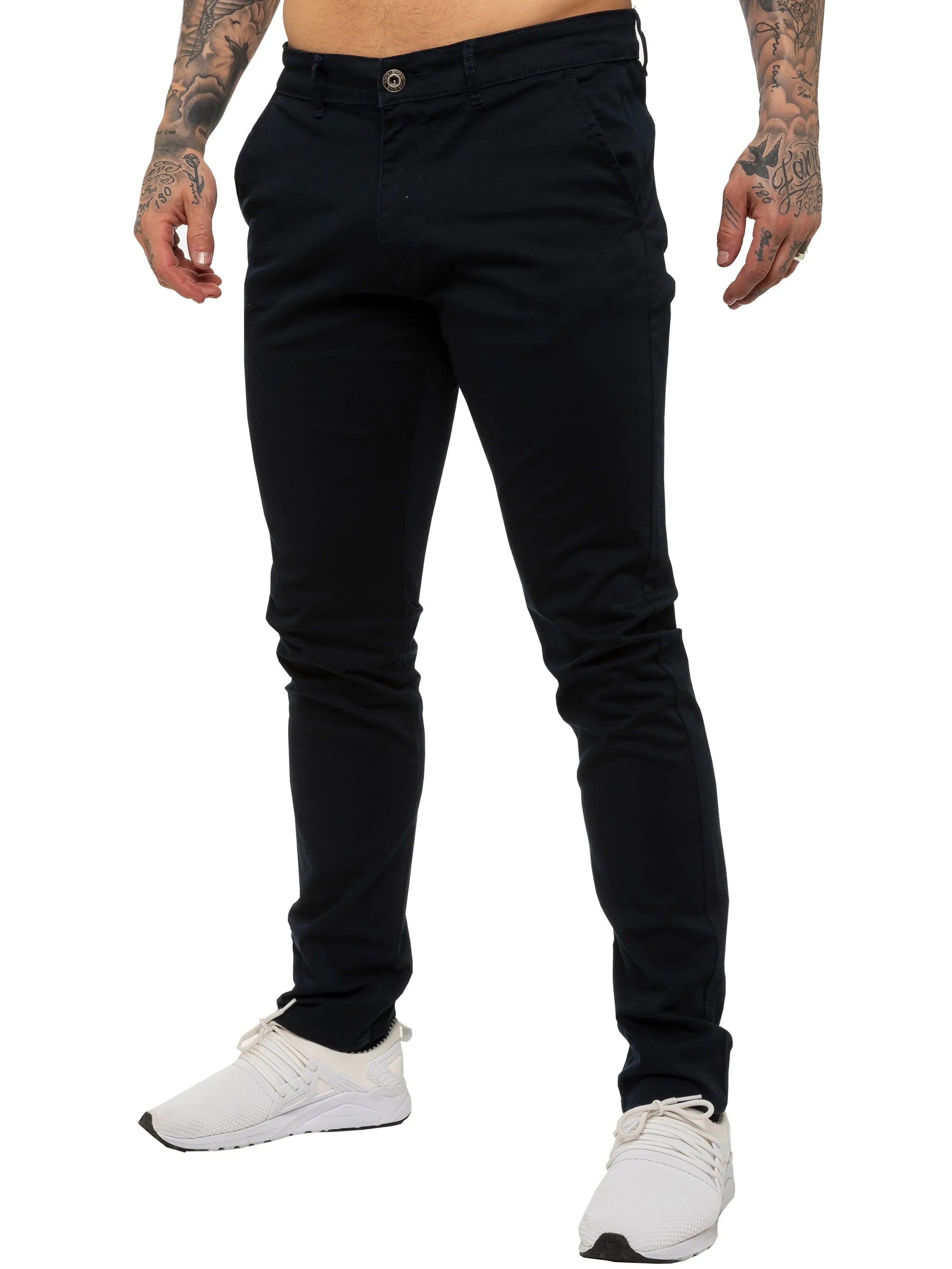 Mens Chinos Slim Fit Stretch Jeans | Enzo Designer Menswear