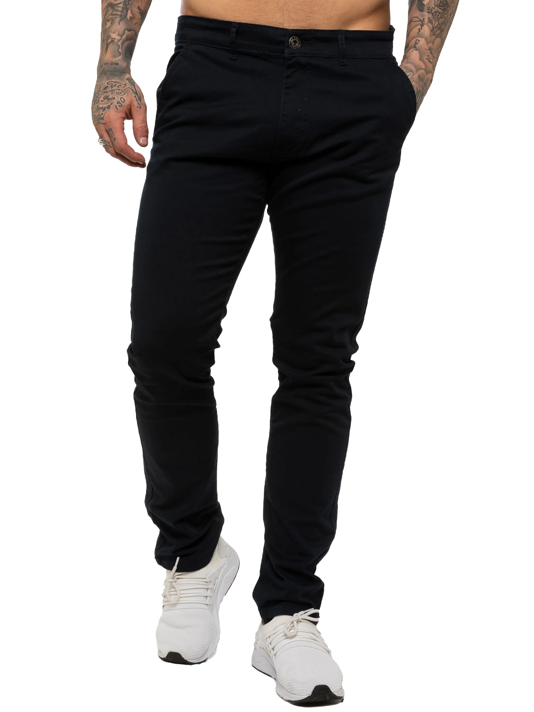 Mens Chinos Slim Fit Stretch Jeans | Enzo Designer Menswear