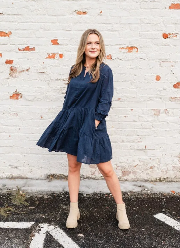 Navy Blue Dress