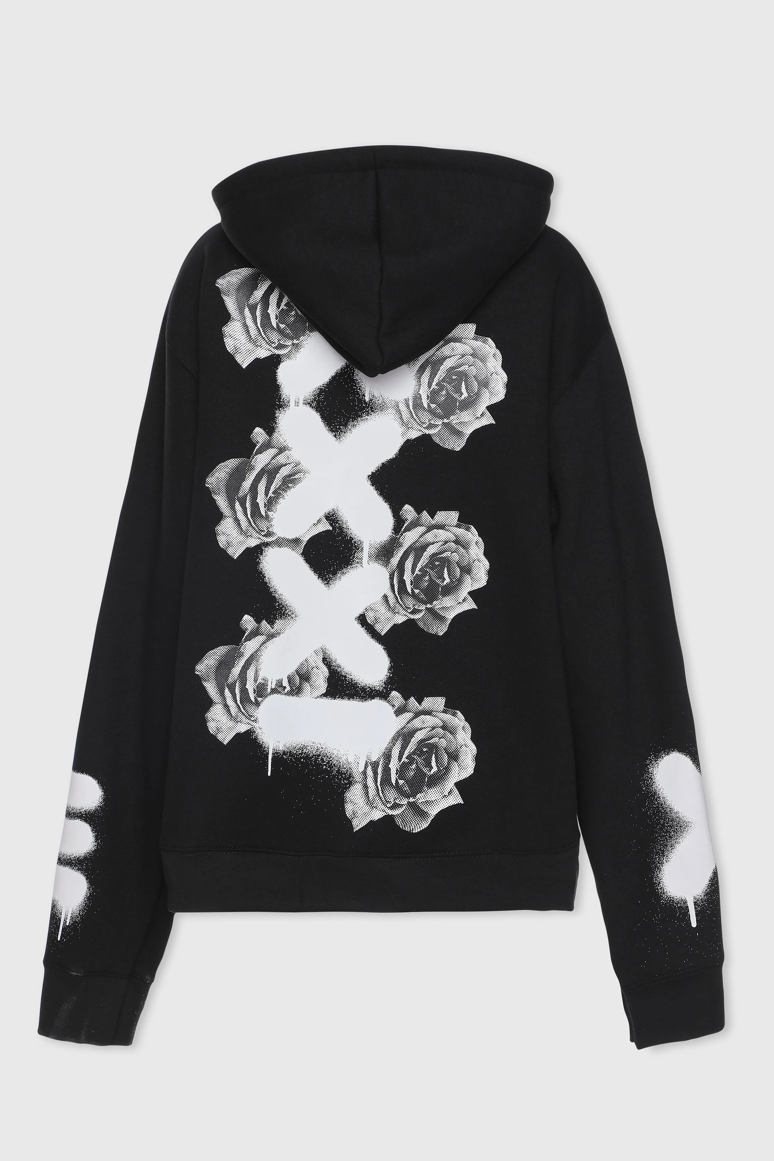 NOT XXX GRAFFITI ZIP UP HOODIE