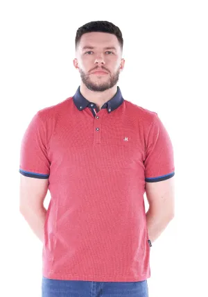 Pedal Jacquard Polo - Coral